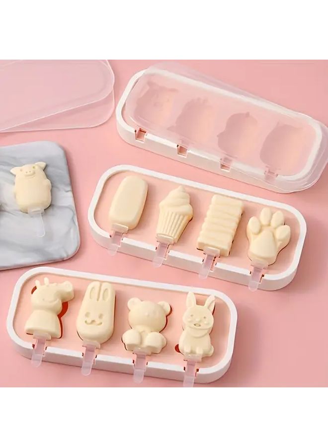 Animals Silicone Ice Pop Mold BPA Free DIY Popsicle Maker Cartoon Shapes - Image 2